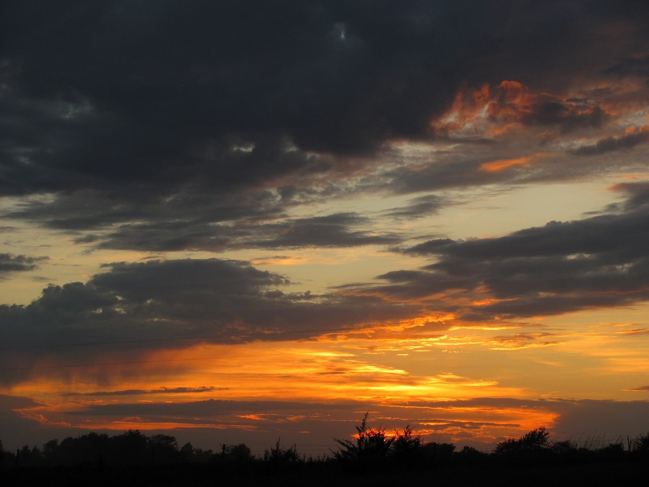 sunset clouds sky free photo