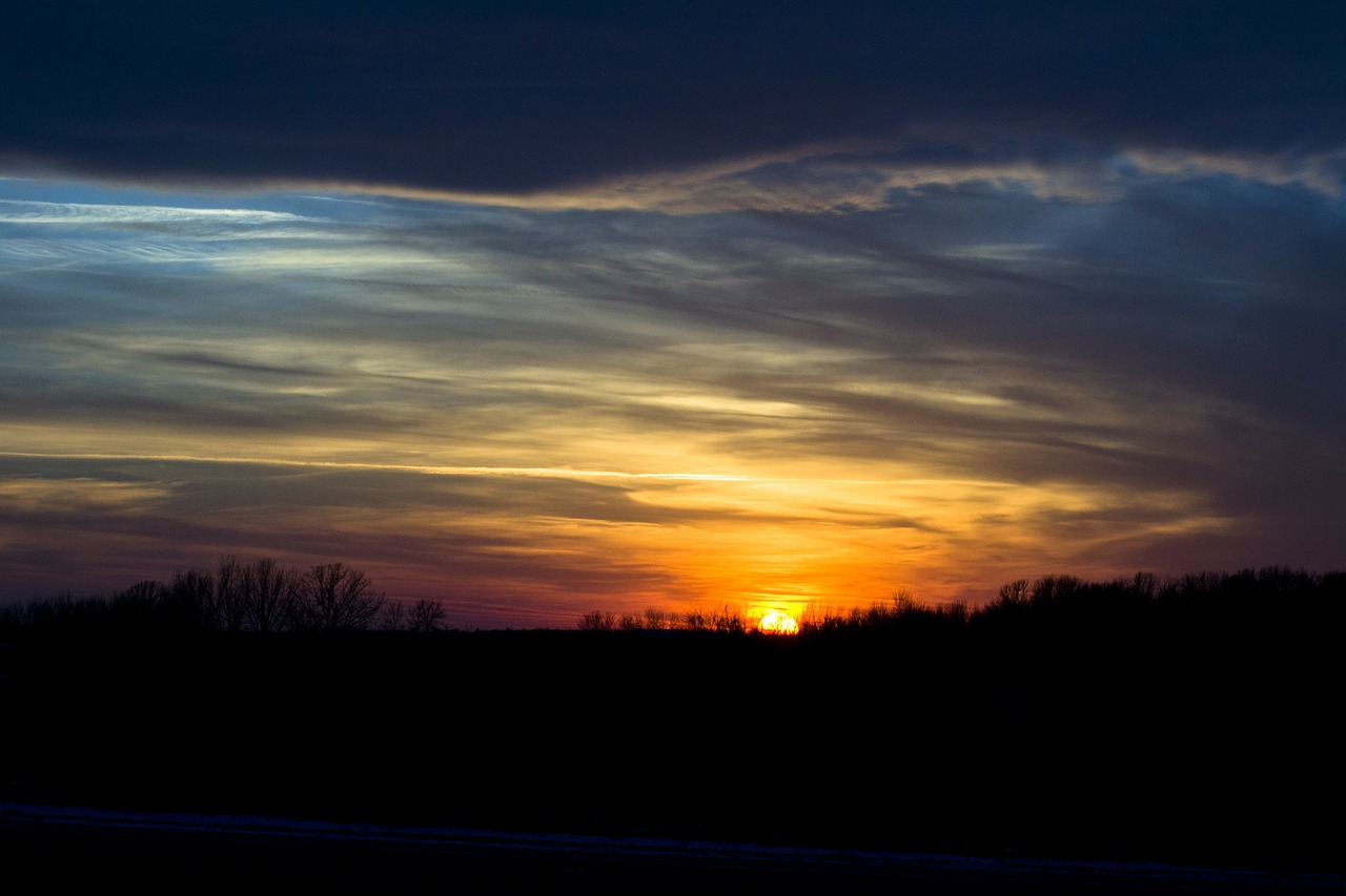 sunset sky storm free photo