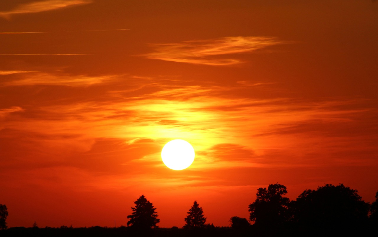 sunset sun abendstimmung free photo