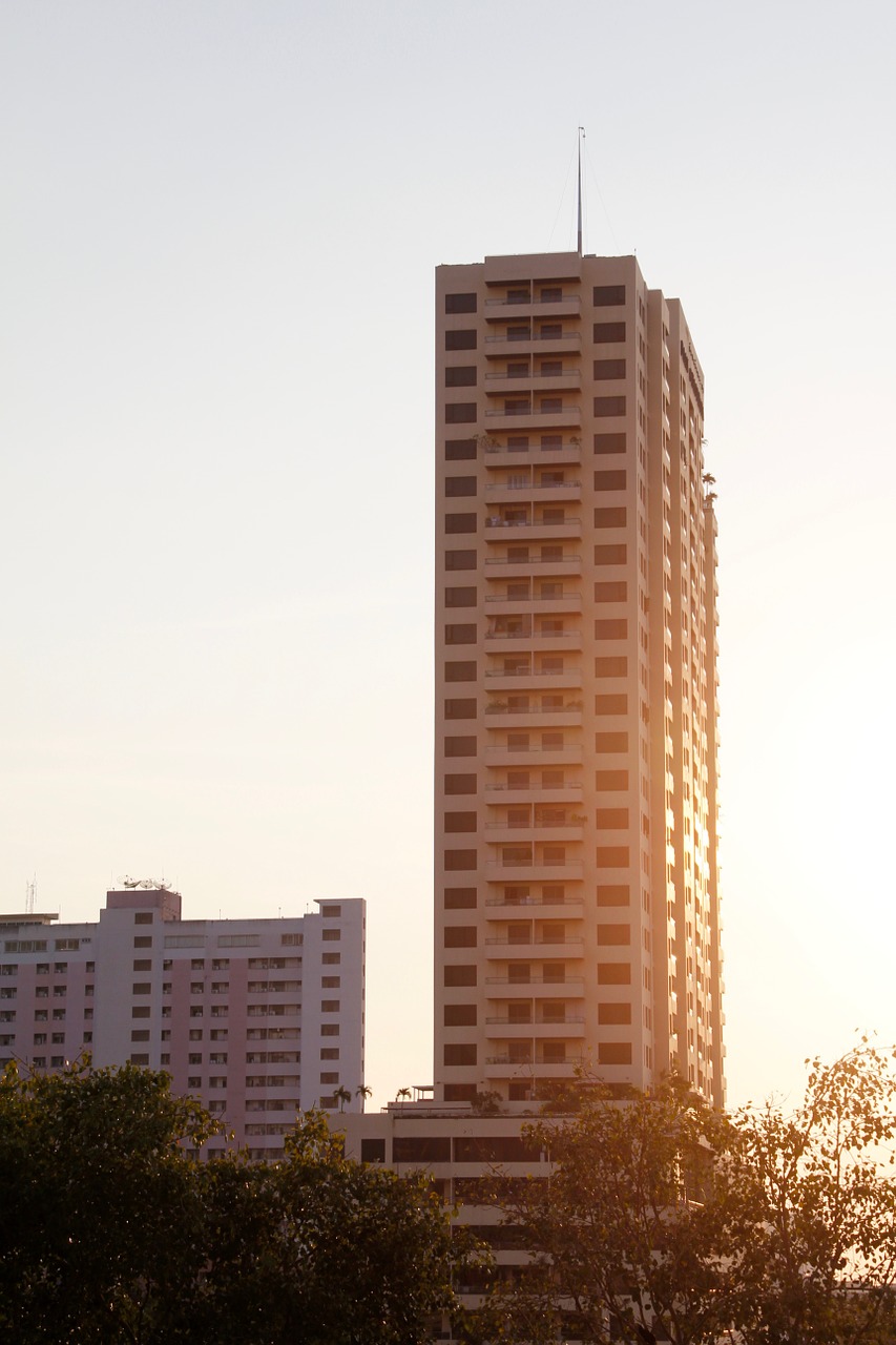 sunset city bangkok free photo