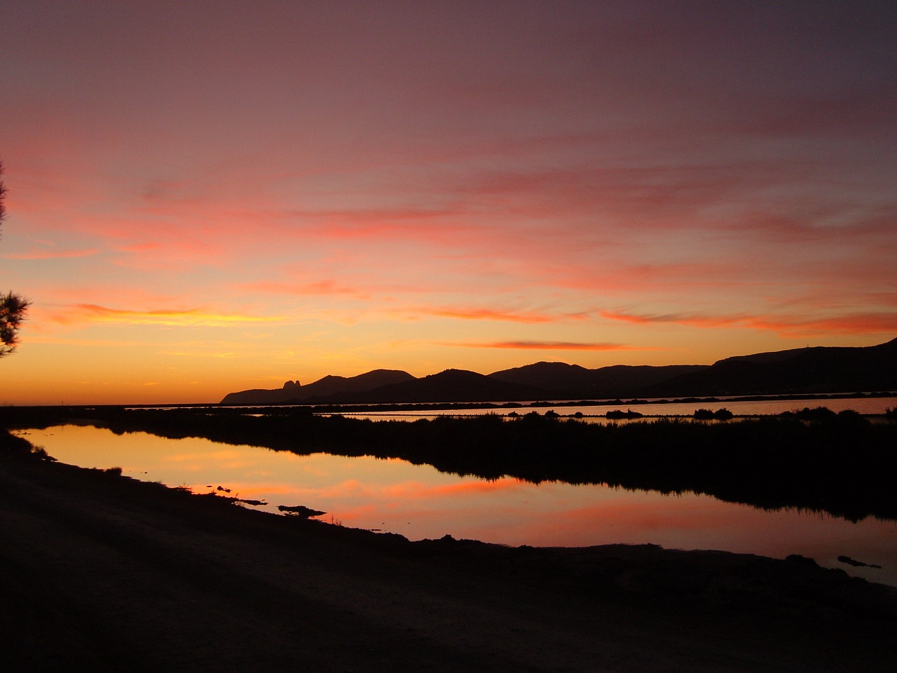 sunset sea romantic free photo