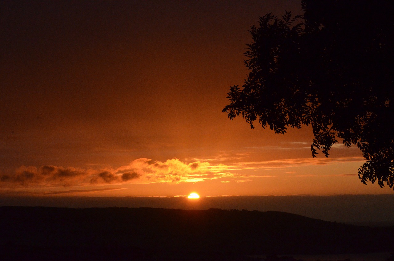 sunset ireland evening free photo