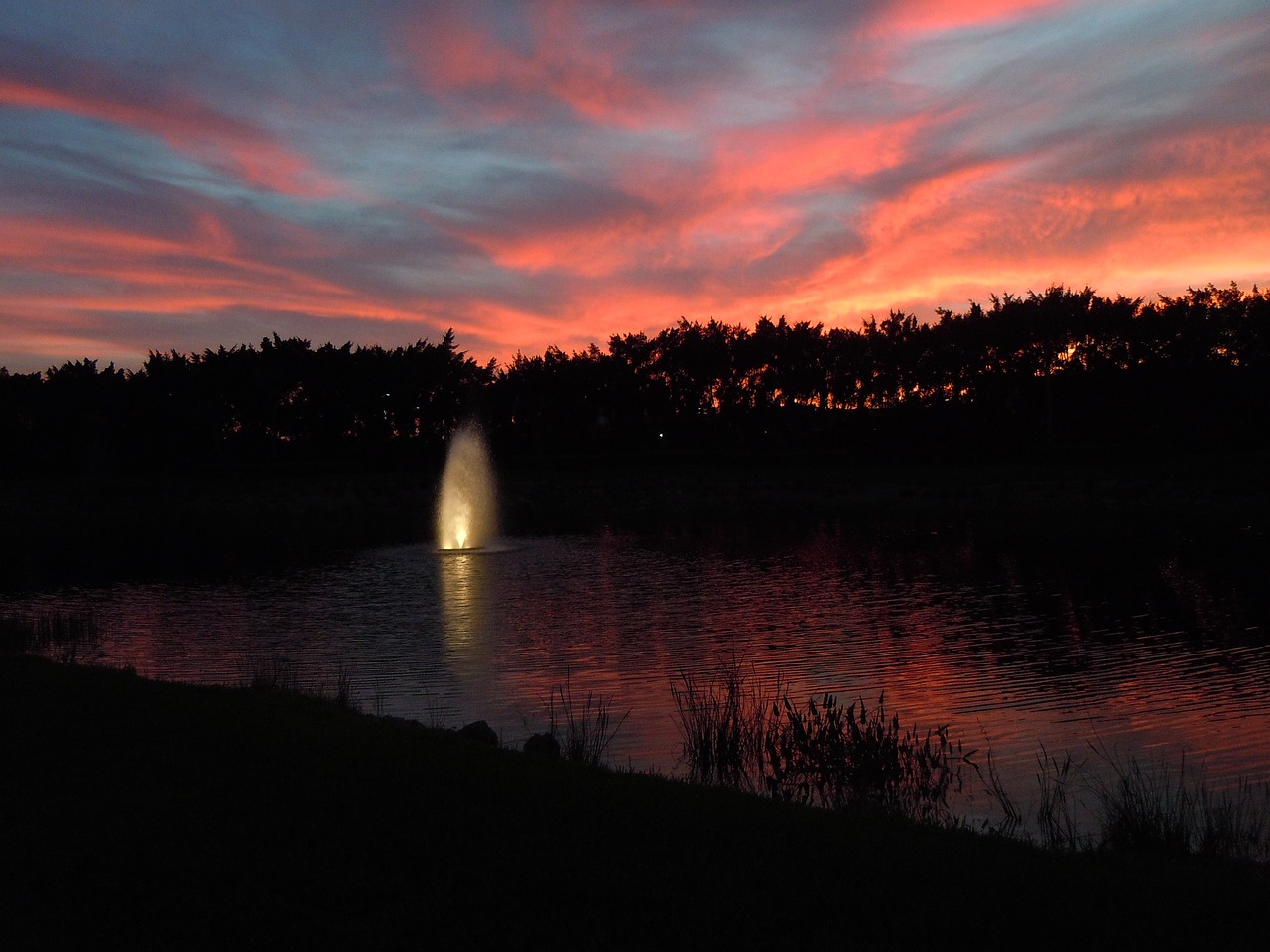 sunset evening sky clouds free photo