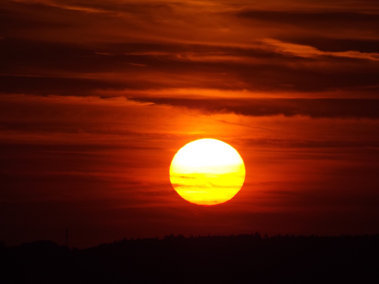 sunset evening evening sky free photo