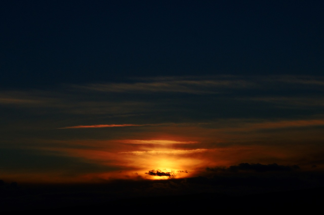 sunset romantic abendstimmung free photo