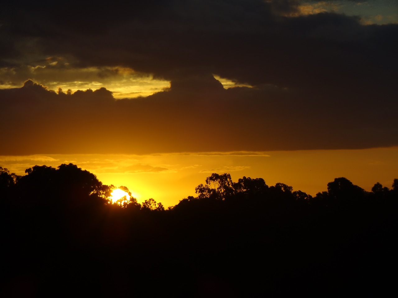 sunset gold end of the day free photo