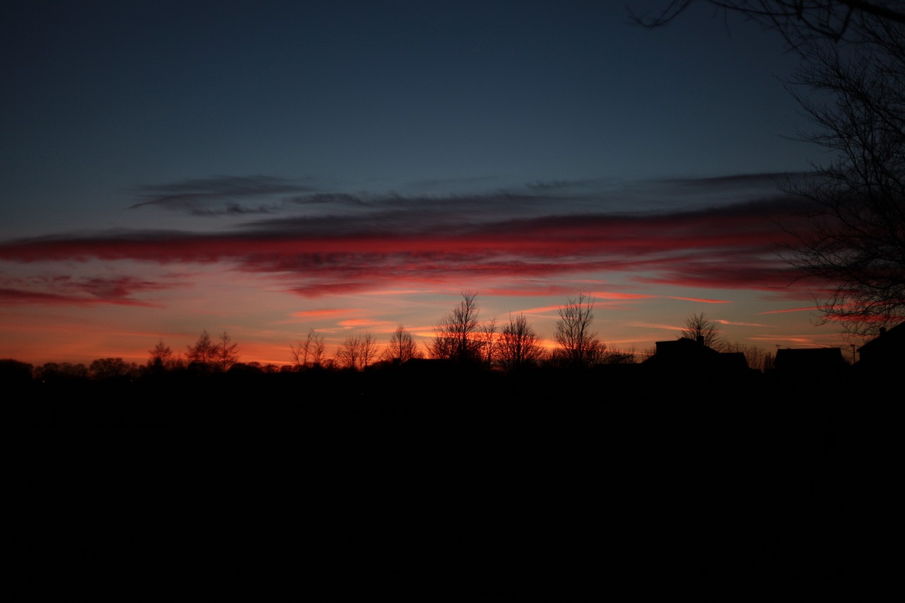 sunset twilight evening free photo