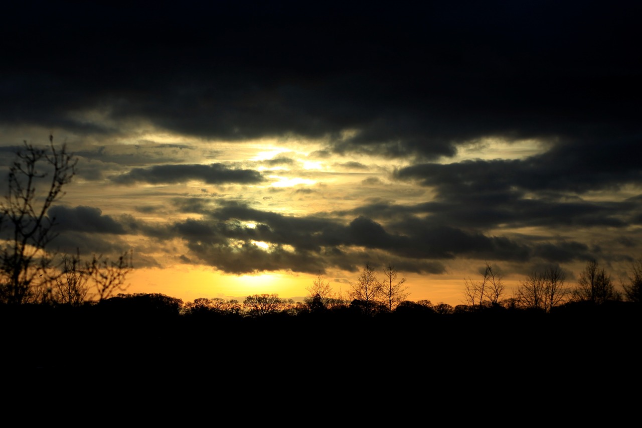 sunset twilight evening free photo