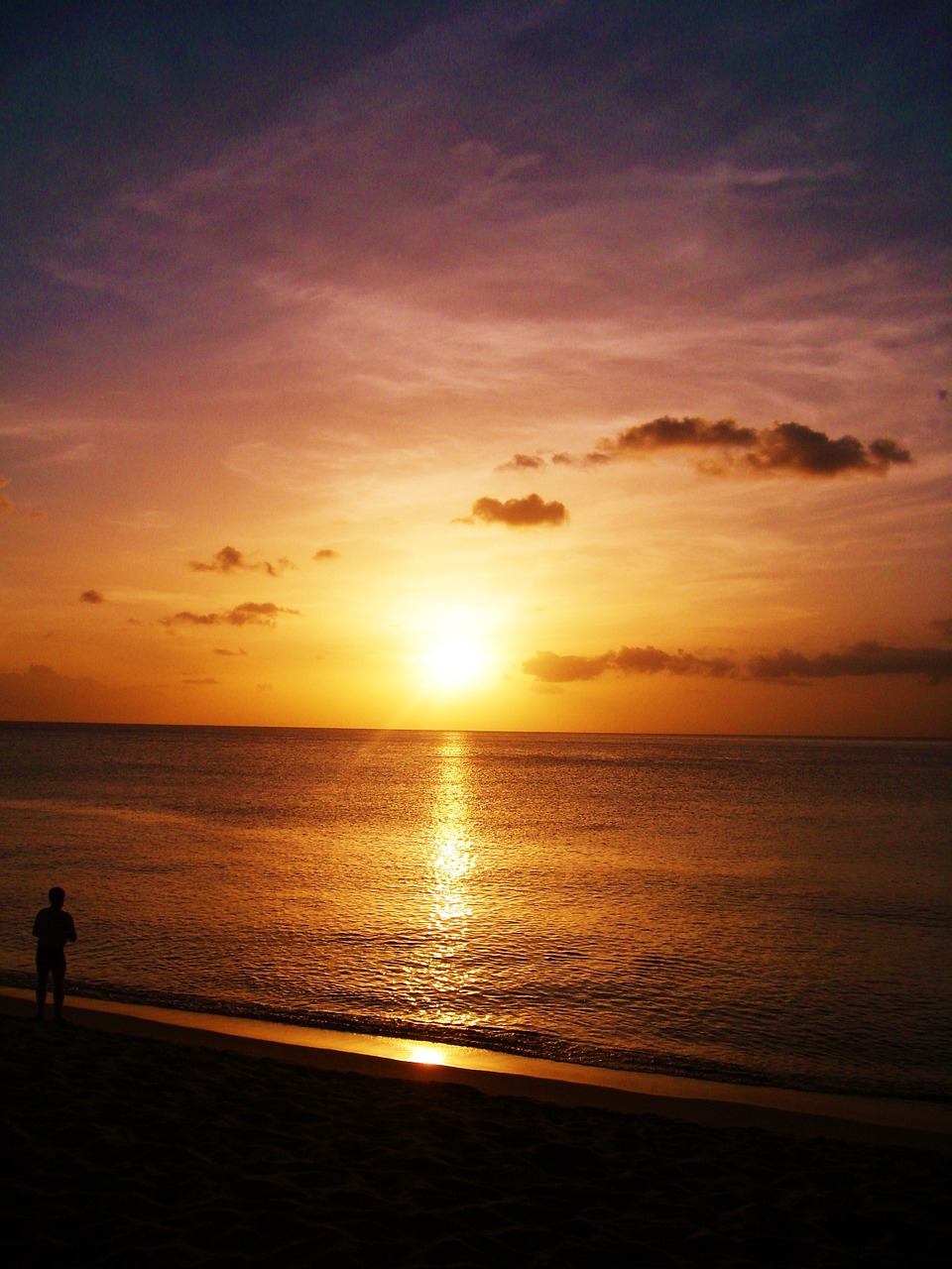 sunset sea ocean free photo