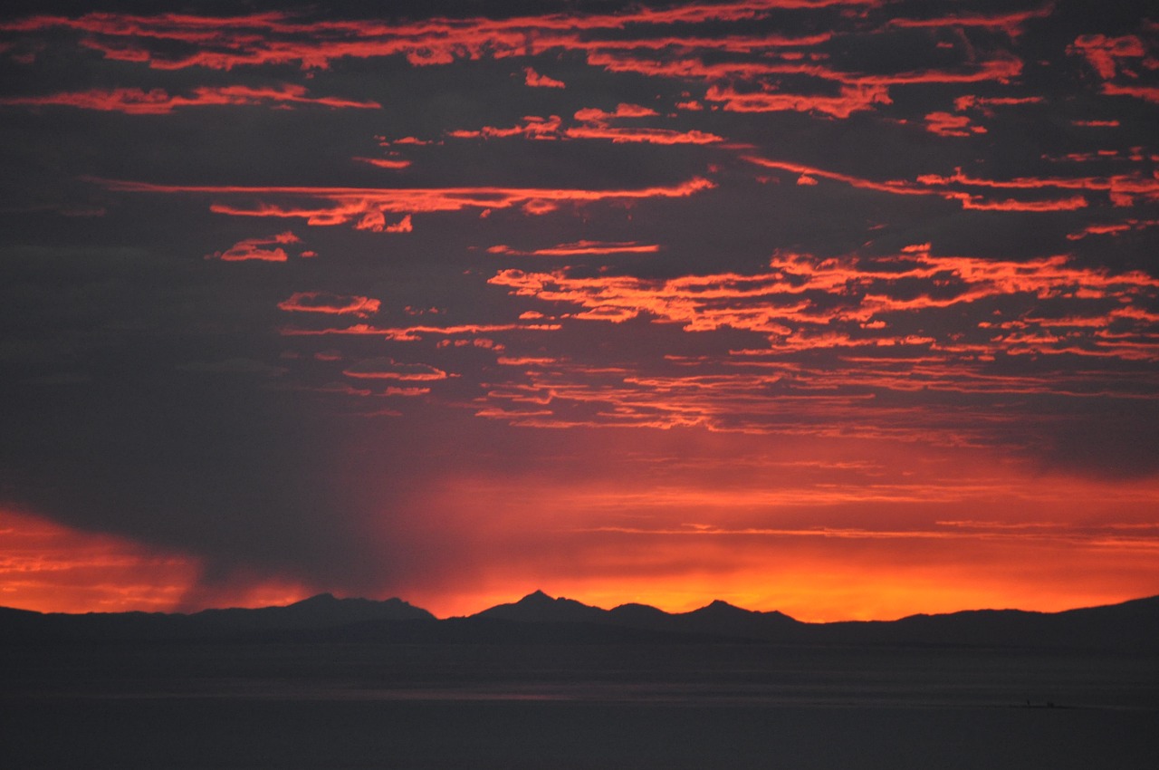 sunset ocean whidbey free photo