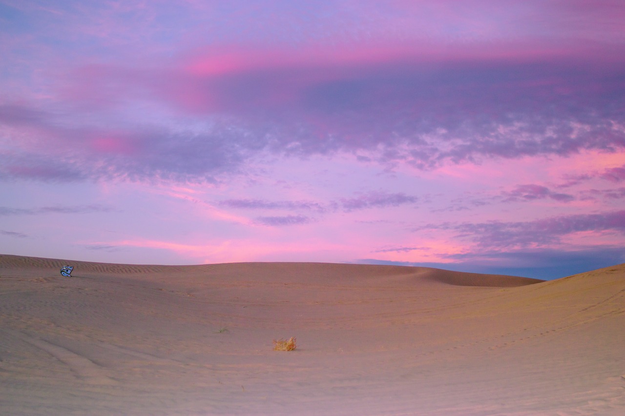 sunset sand dunes sand free photo