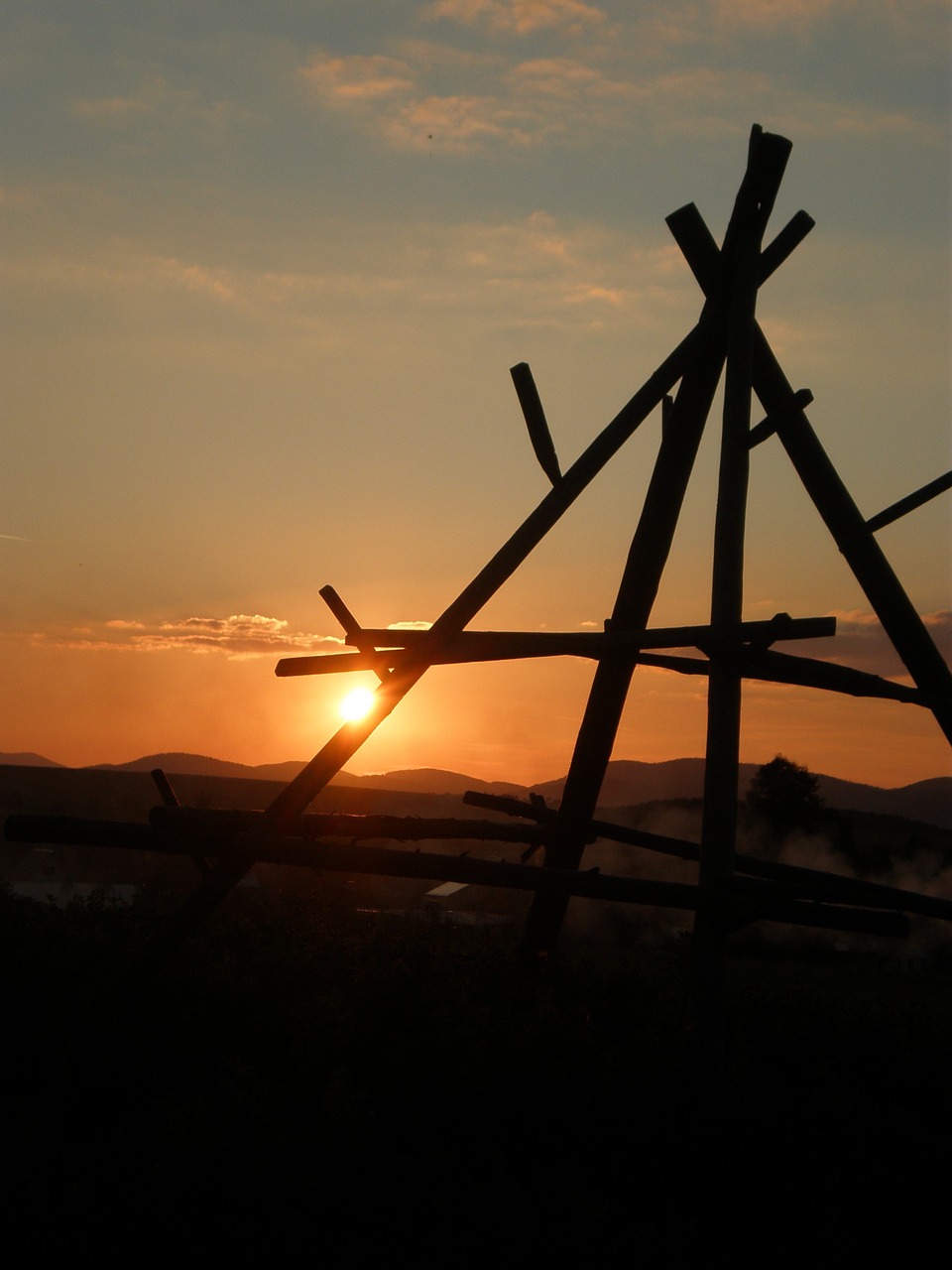 sunset hay the sharp free photo