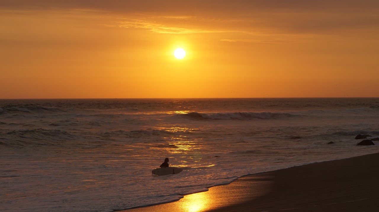 sunset sun ocean free photo