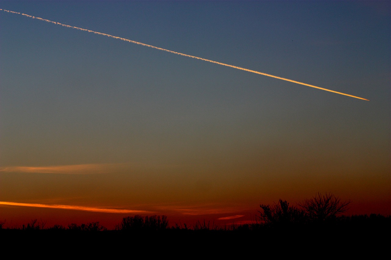 sunset missiles sky free photo