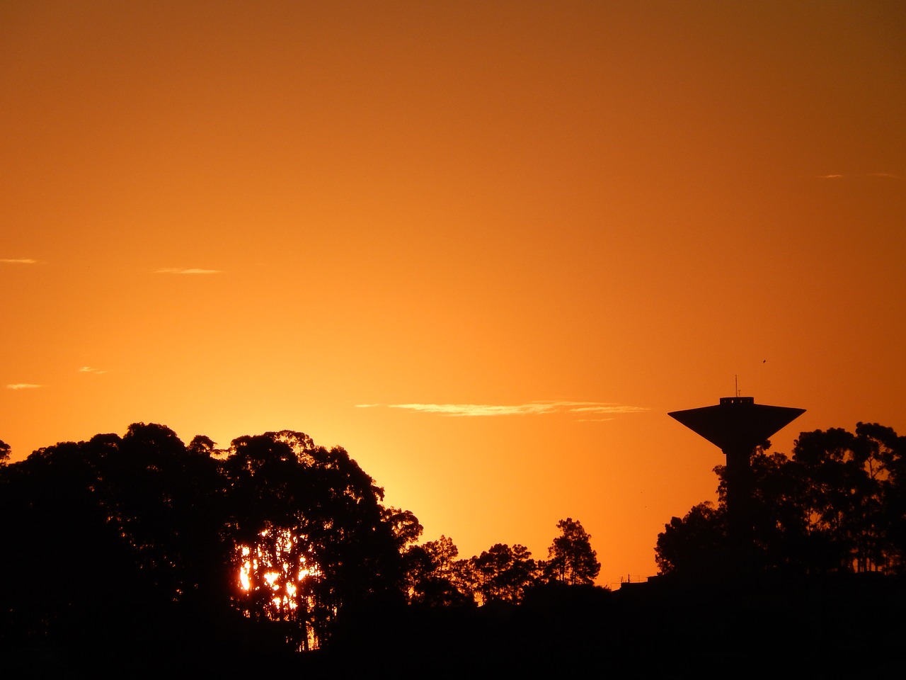 sunset sky horizon free photo