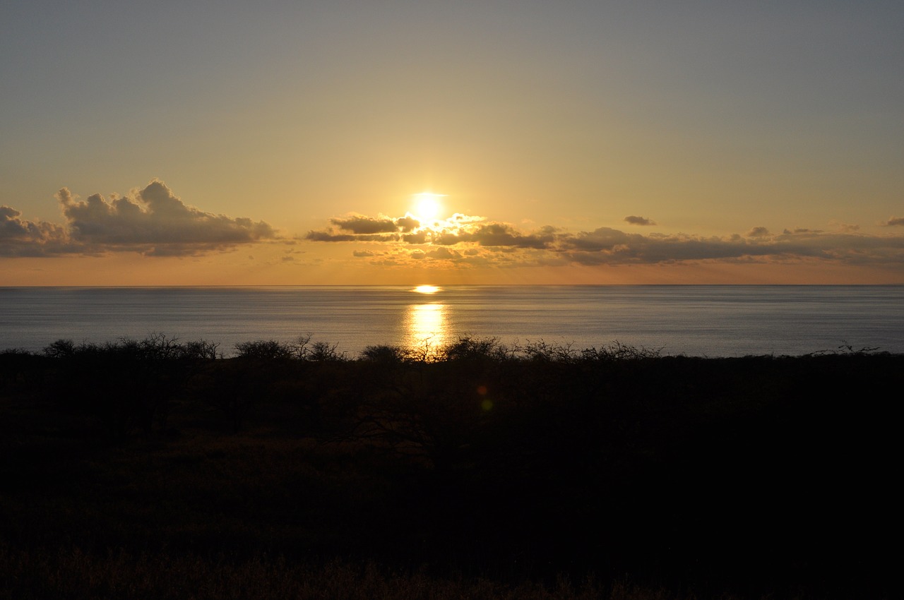 sunset beautiful ocean free photo
