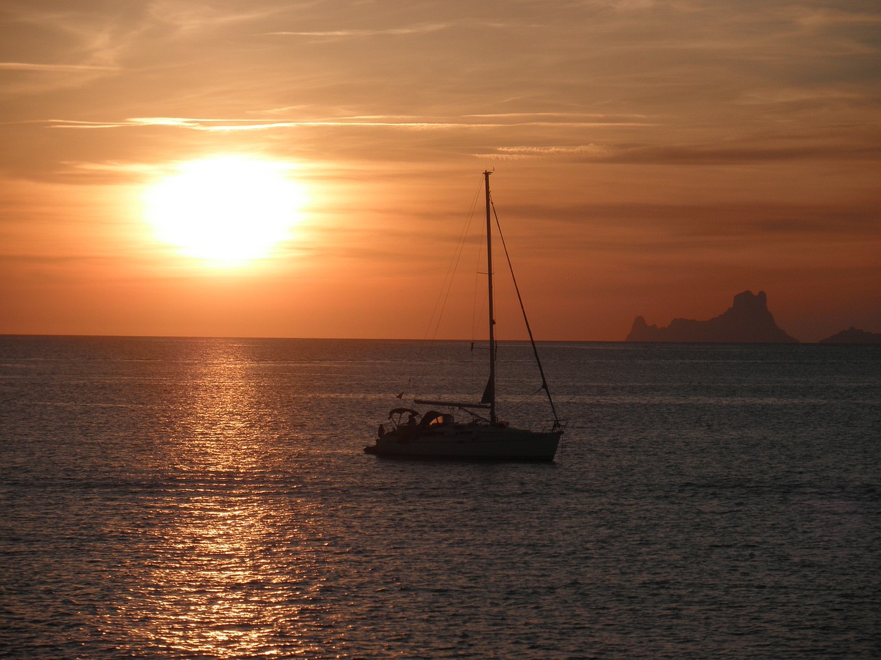 sunset formentera free pictures free photo