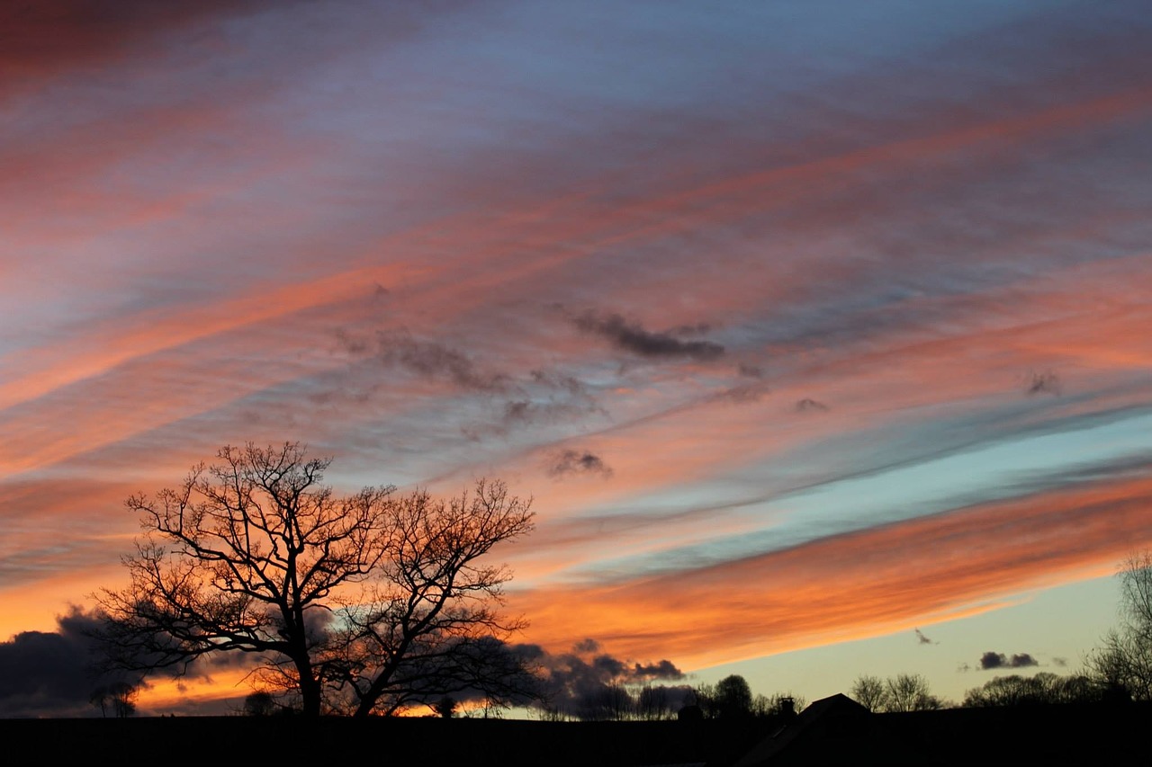 sunset evening twilight free photo