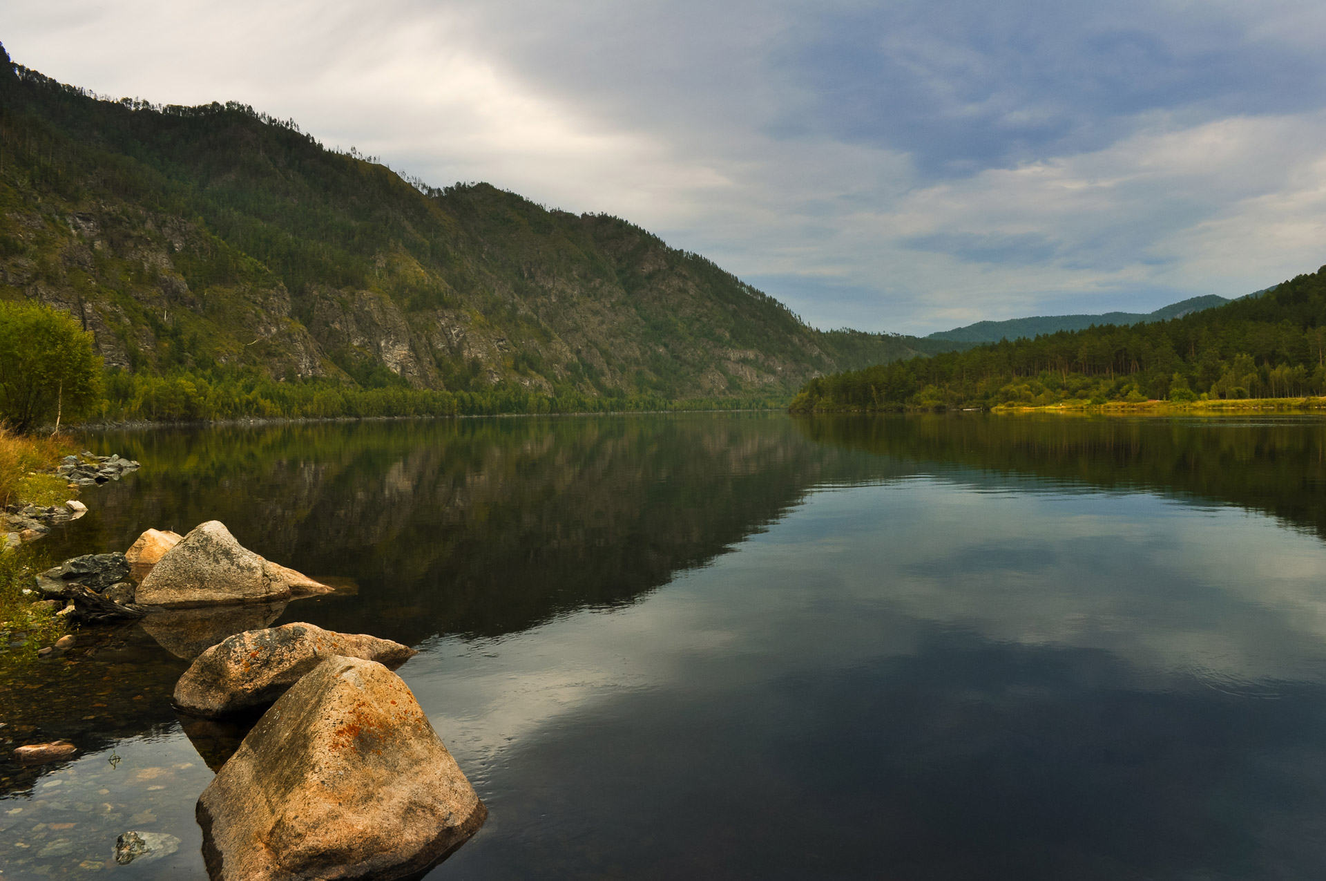 mountain river landscape free photo