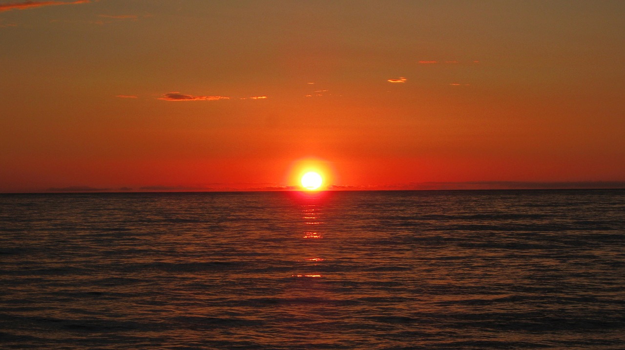 sunset sea sardinia free photo