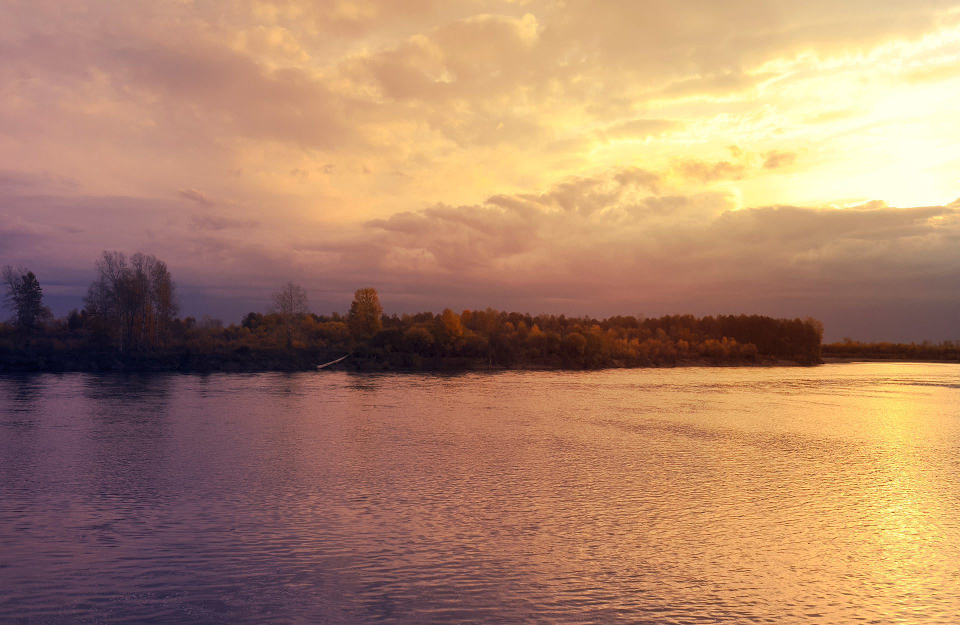 sunset sky clouds free photo