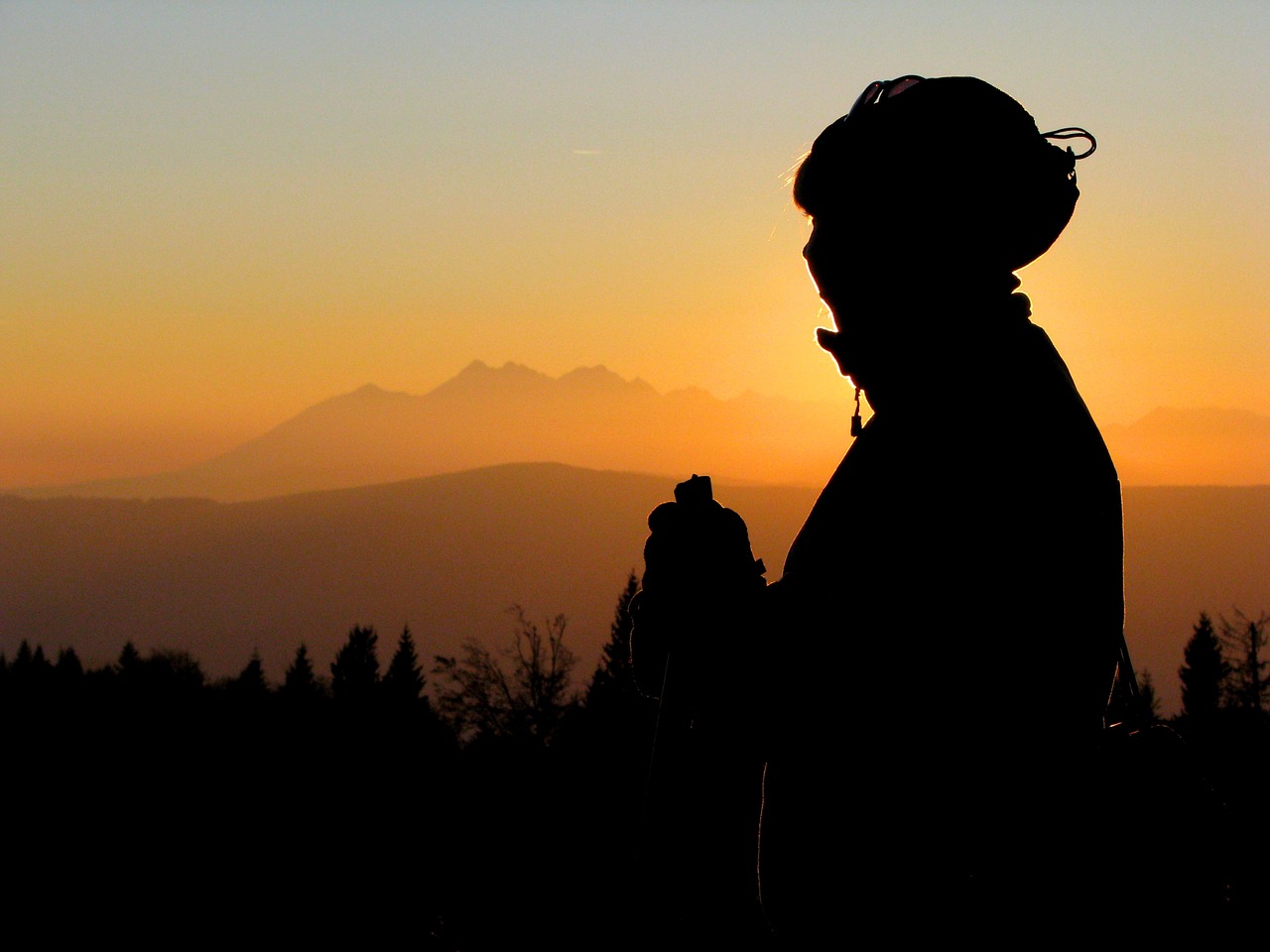 sunset mountains tatry free photo