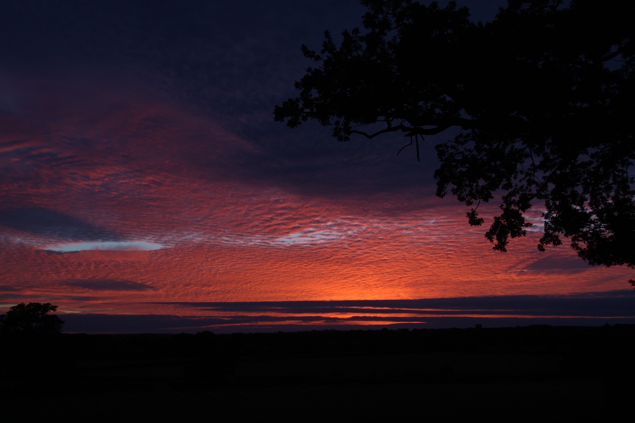 sunset england sky free photo