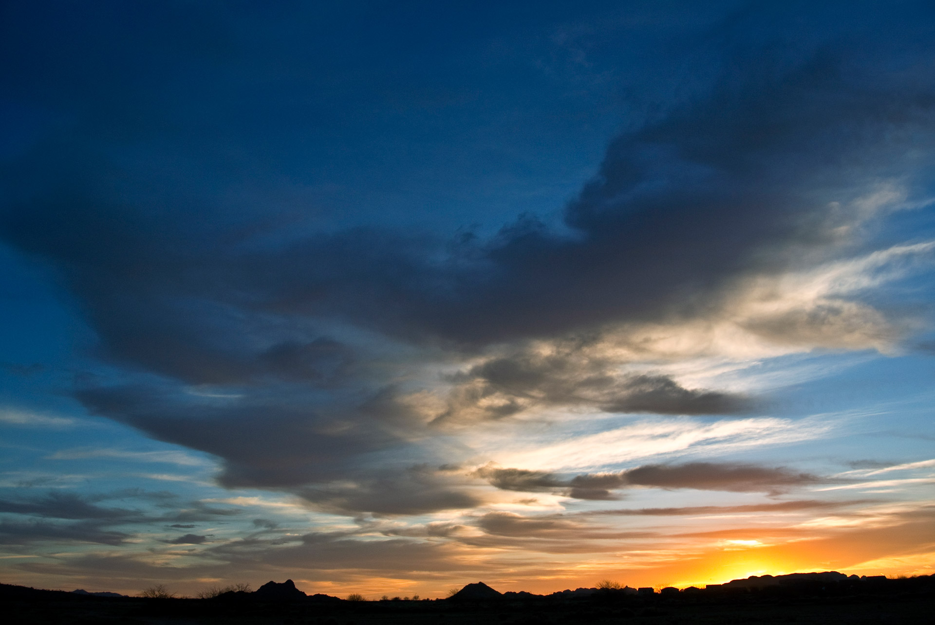 arizona sunset sky free photo