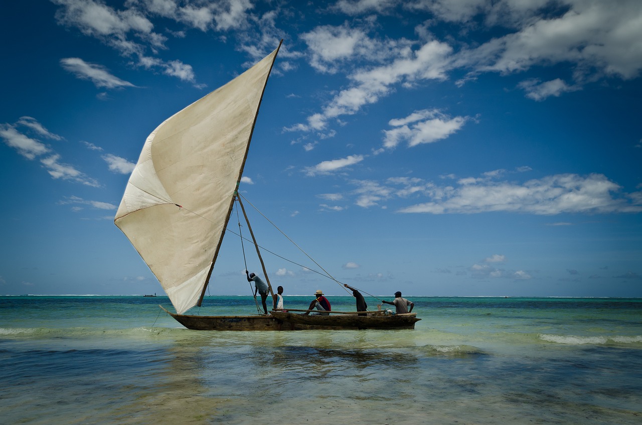 zanzibar boat sail free photo