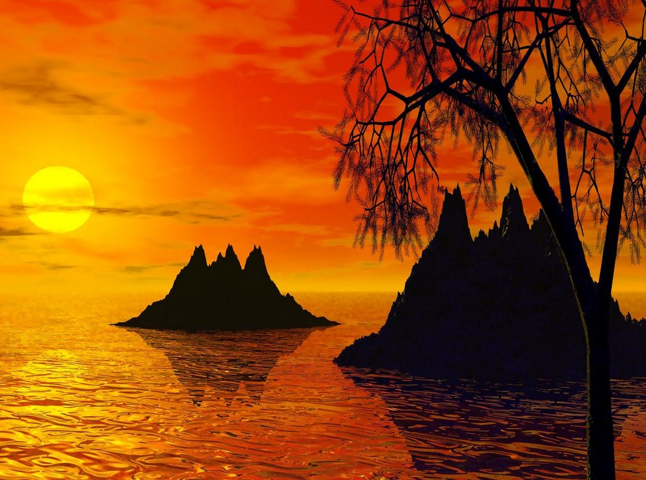 sunset sunset islands island free photo