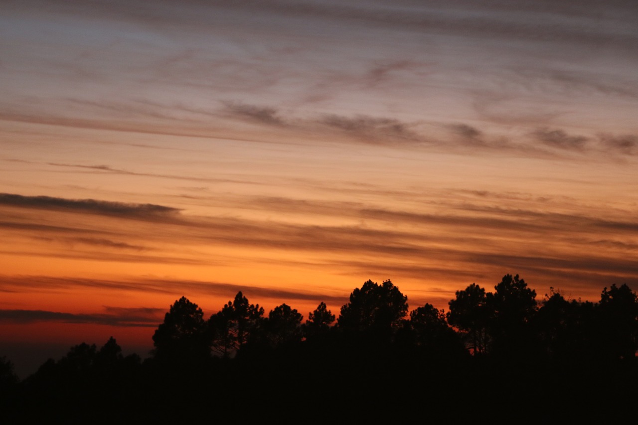 sunset sky red sky free photo