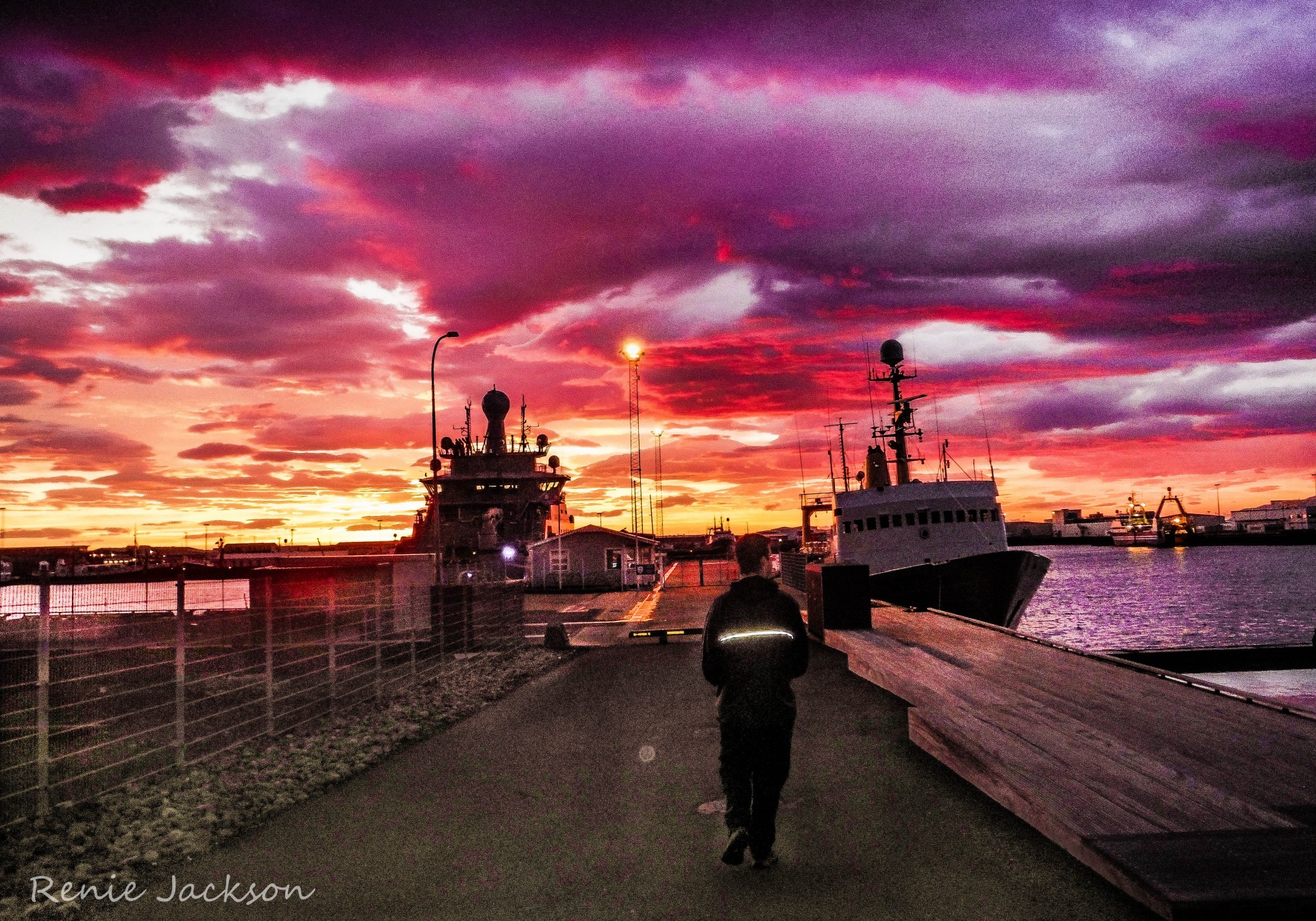 reykjavik iceland sunset free photo