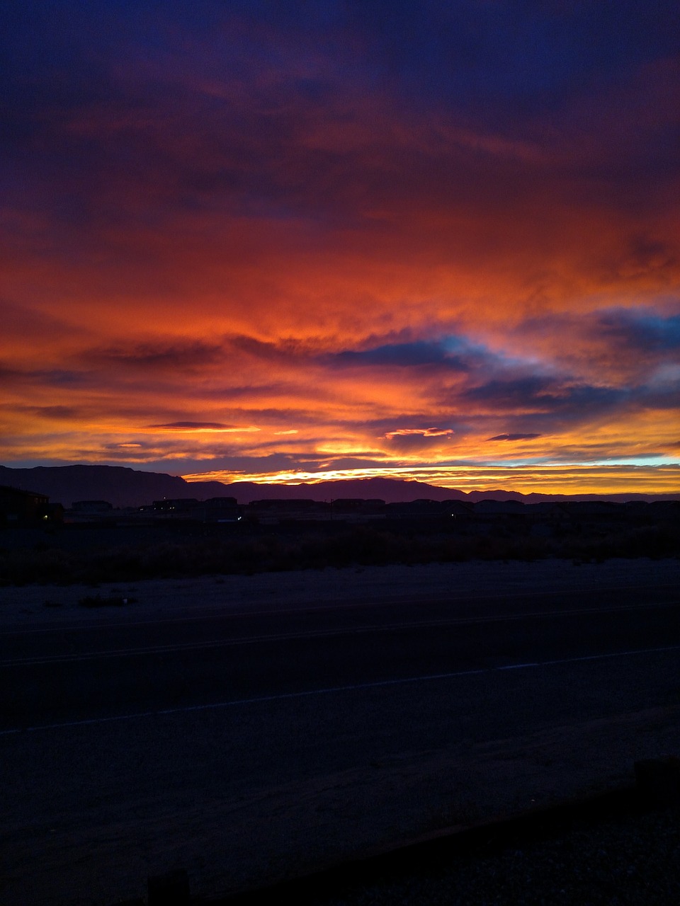 sunset red orange free photo