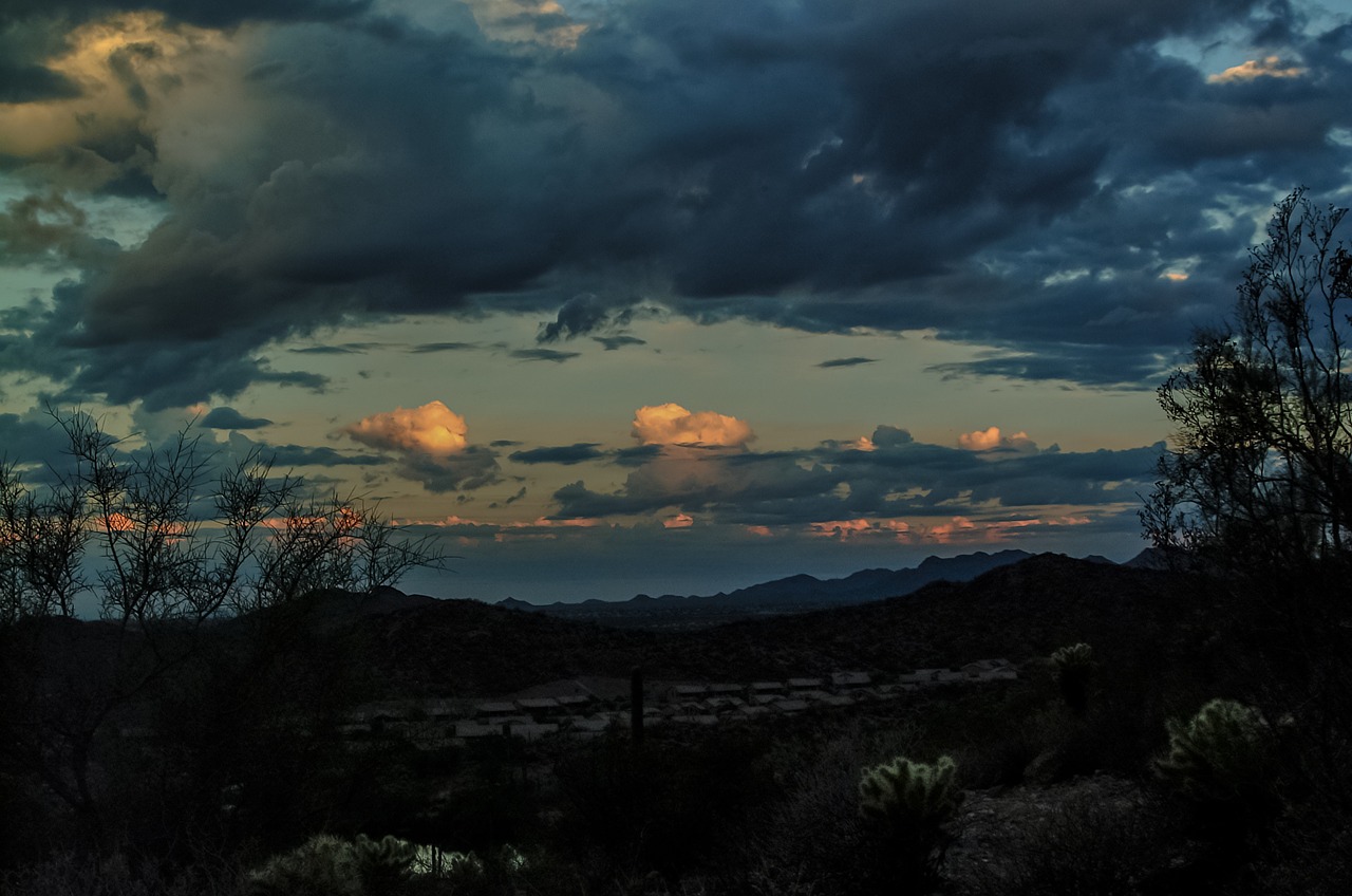 sunset clouds outdoor free photo