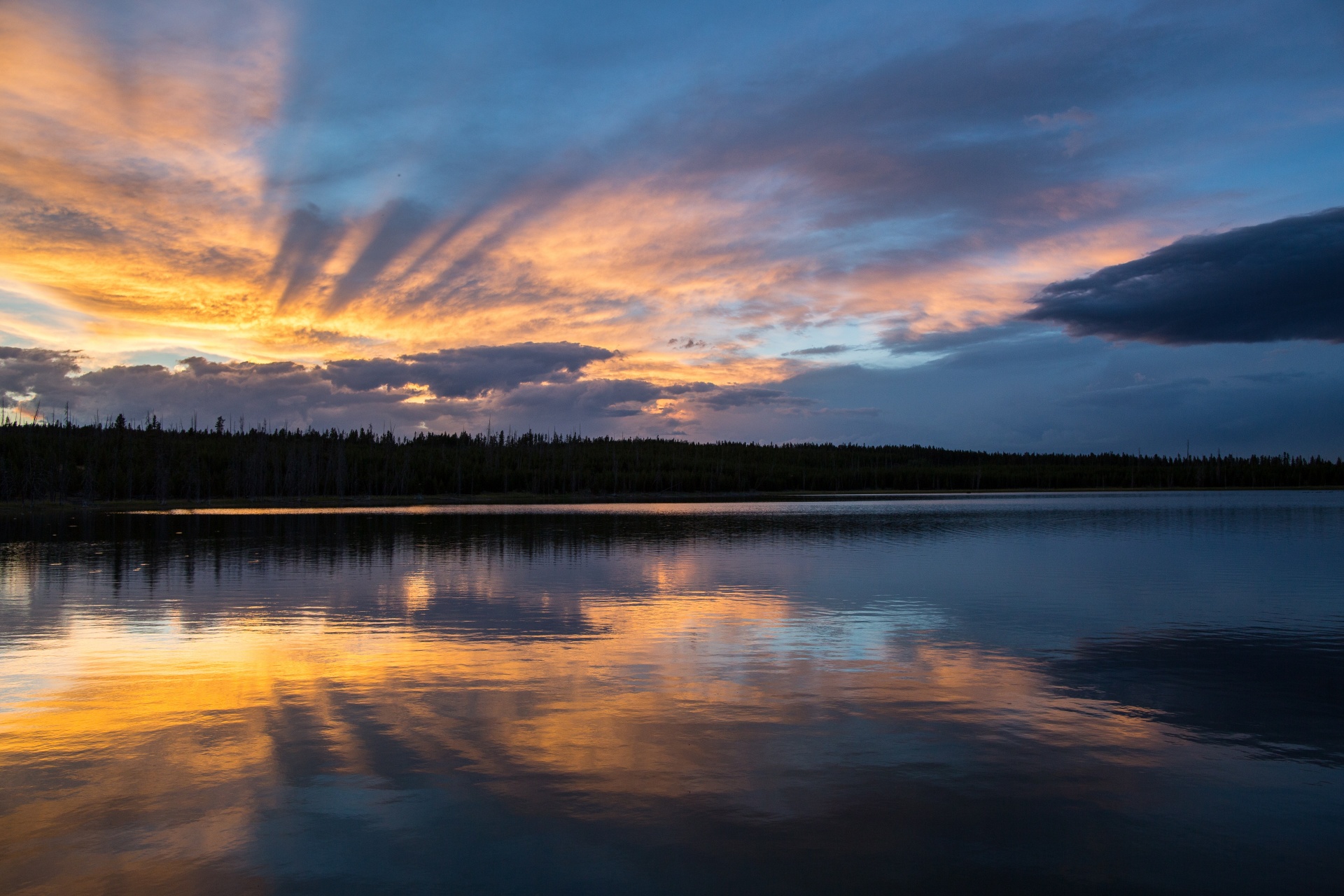 sunset landscape scenic free photo