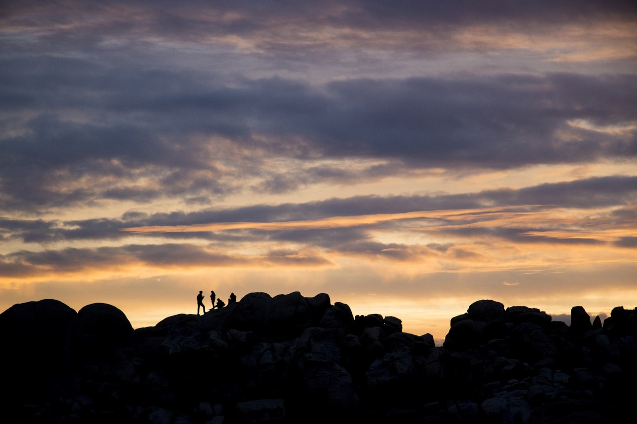 sunset landscape sky free photo