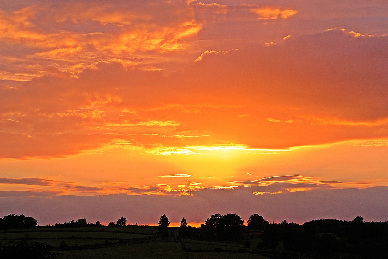 sunset sun setting sun free photo