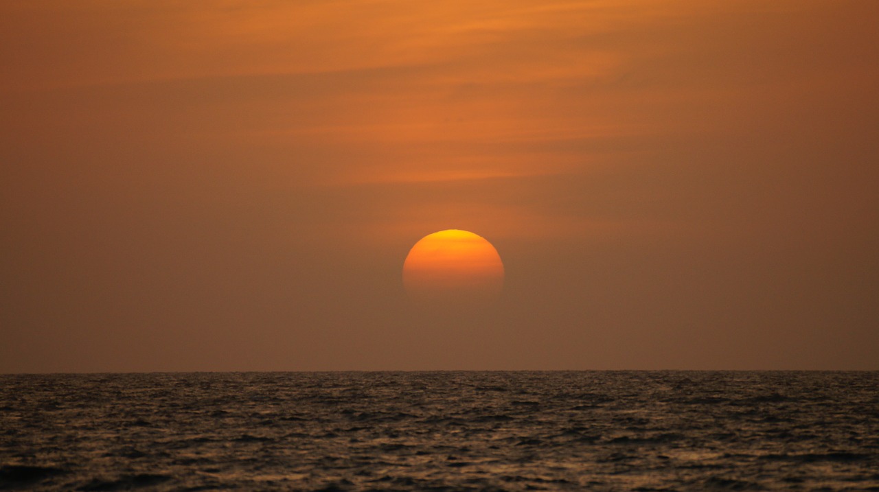 sunset landscape beach free photo