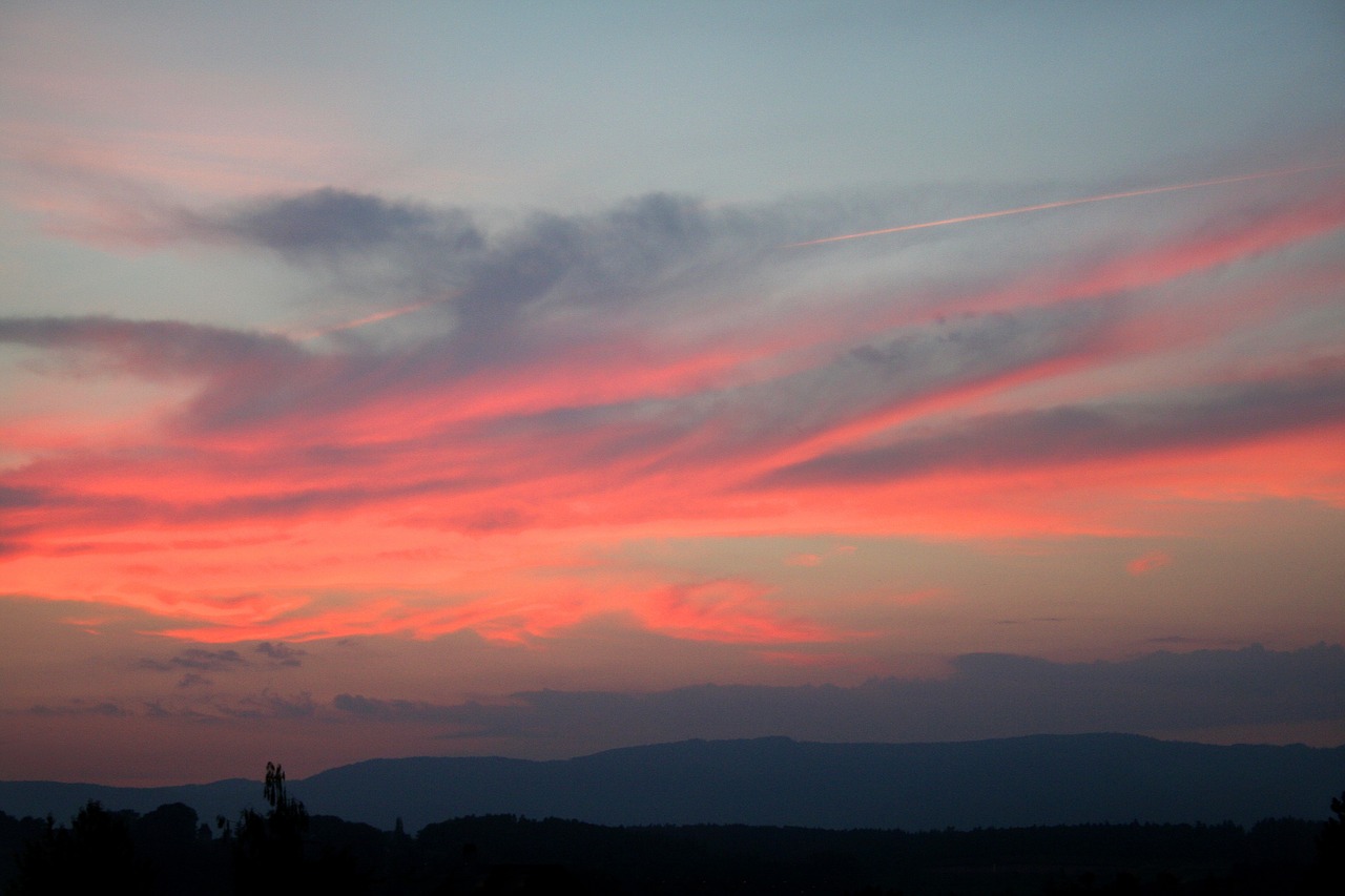 sunset afterglow evening sky free photo