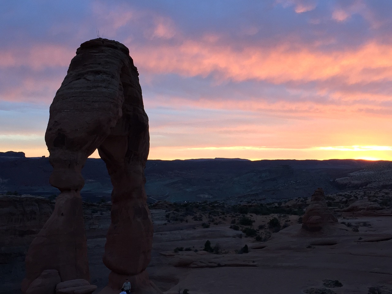 sunset moab desert free photo