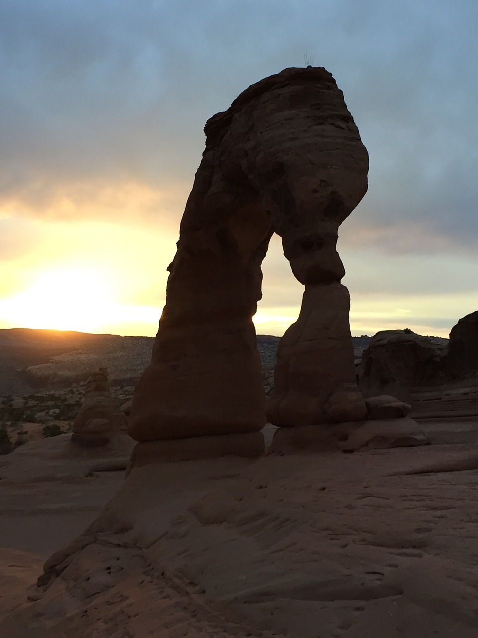 sunset moab desert free photo
