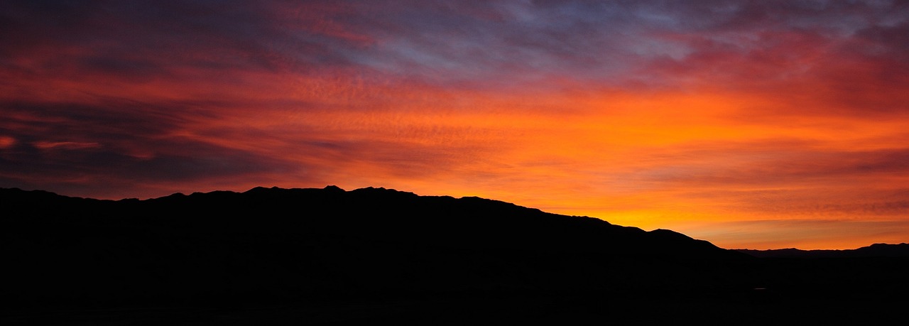 sunset landscape silhouette free photo