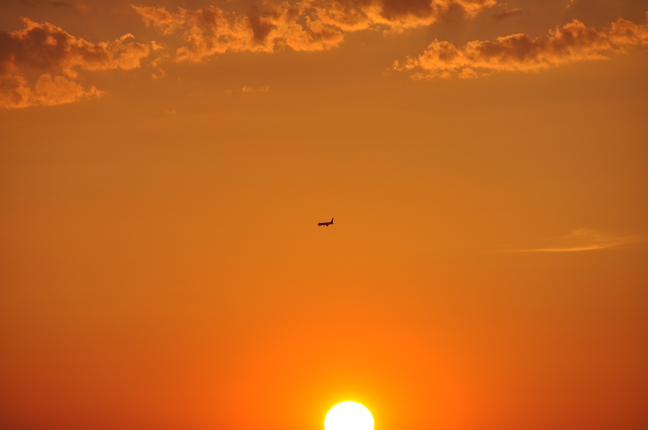 sunset evening sky afterglow free photo