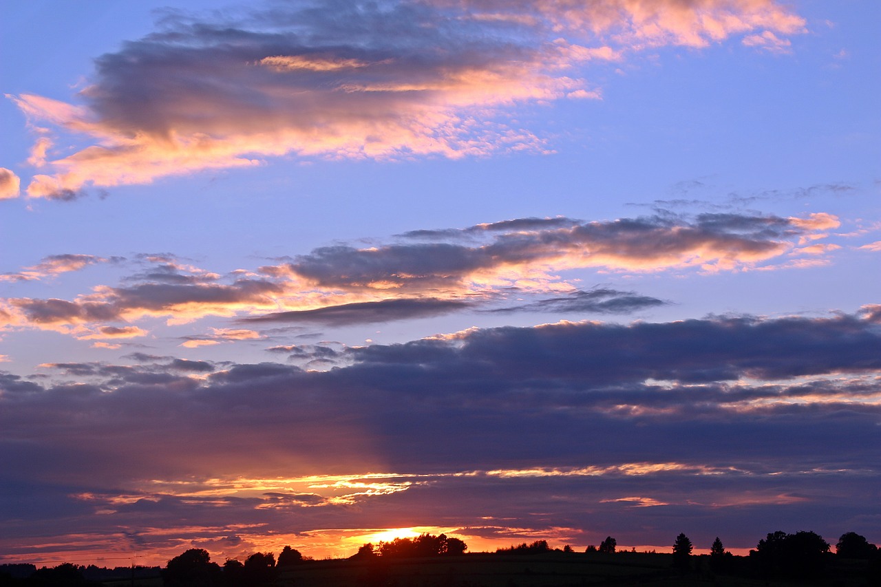 sunset sun abendstimmung free photo