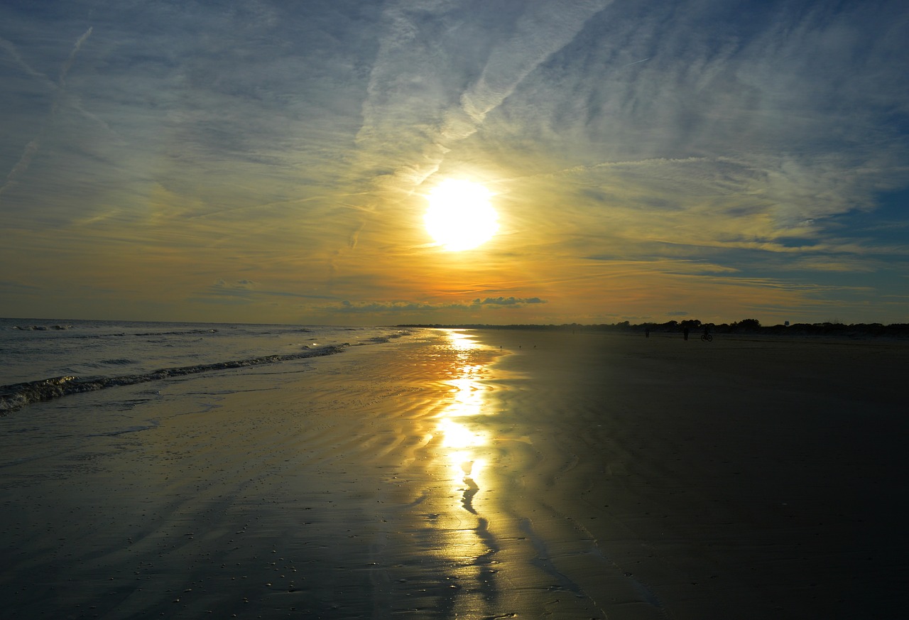 sunset beach south carolina free photo