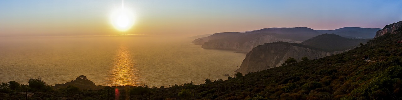 sunset zakynthos greece free photo