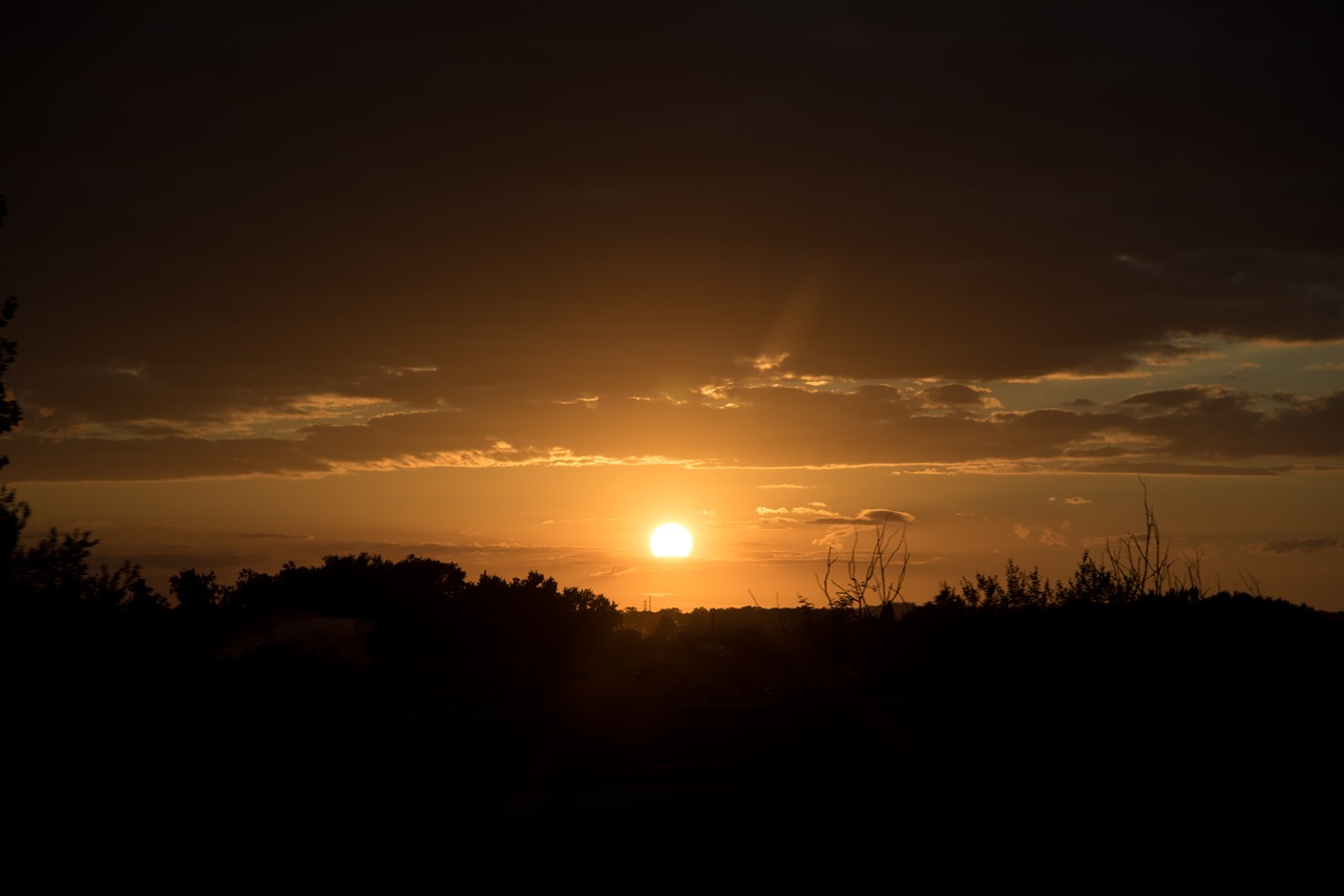 sunset france dordogne free photo