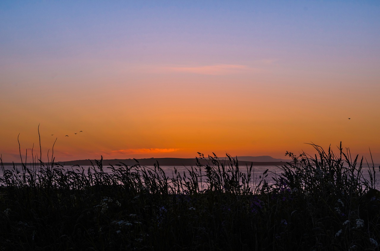 sunset sky evening sky free photo