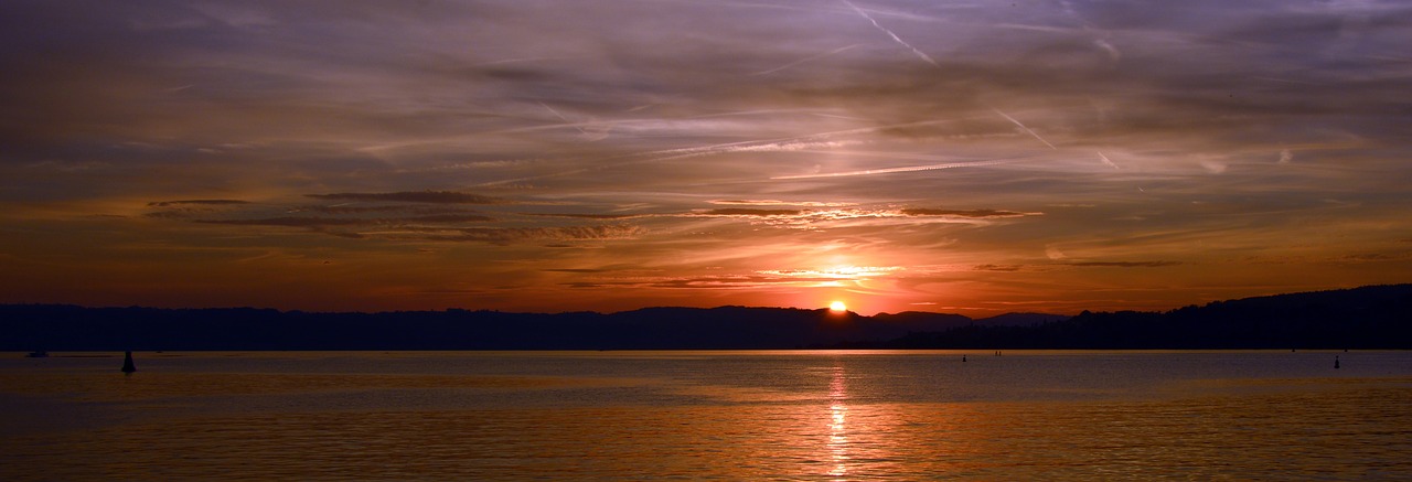 sunset sky clouds free photo