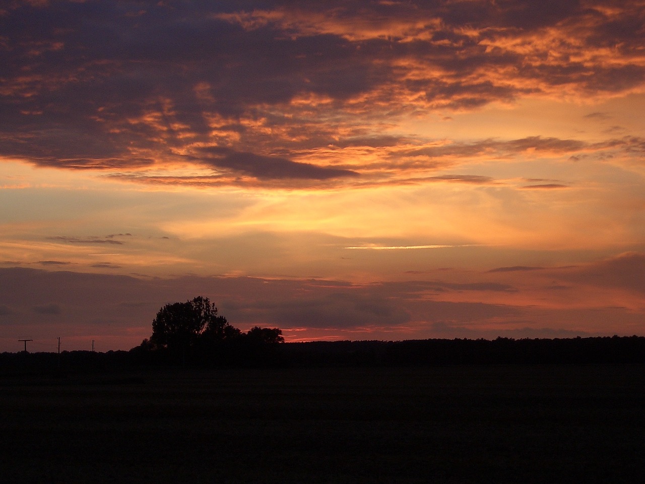 sunset abendstimmung twilight free photo